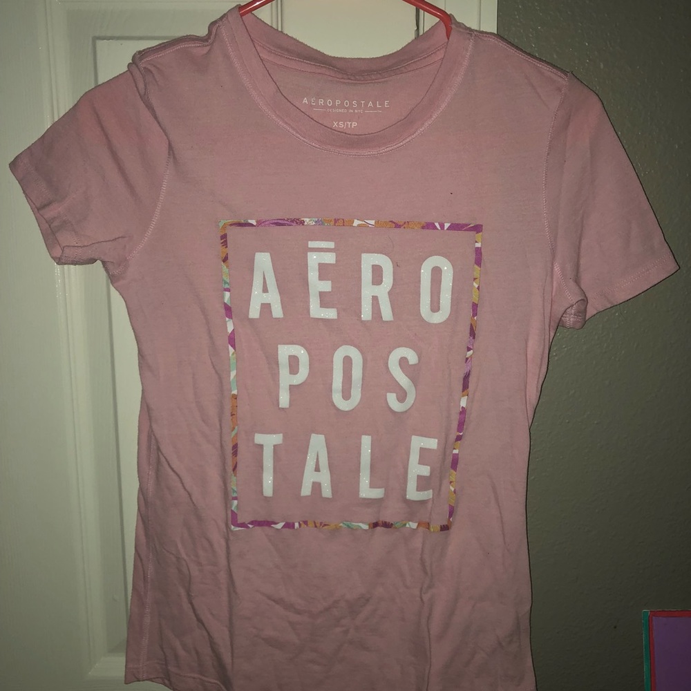 Light Pink Aeropostale Graphic Tee